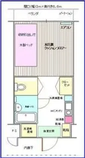多摩学生マンション【3階】の間取り