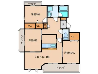 サクセス22【2階】の間取り