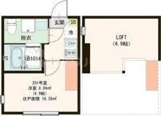 アーディヤ未来【2階】の間取り