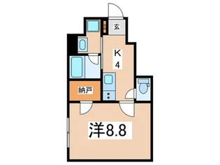 ハマコートX【1階】の間取り