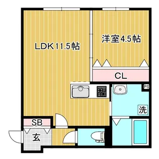 K.FLEVANCE【1階】の間取り