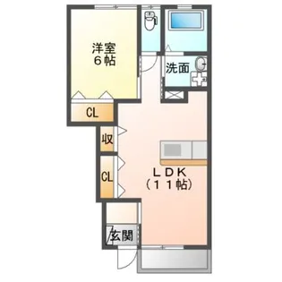 アリビオI【1階】の間取り
