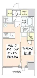 クレストコート本所吾妻橋【3階】の間取り
