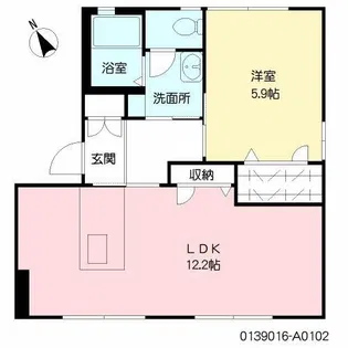 フローラルA【1階】の間取り