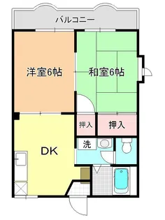 コーポ笠川【1階】の間取り