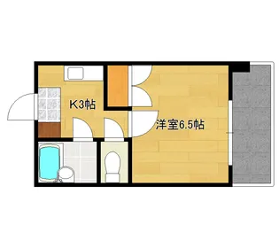 新庄リバービル【3階】の間取り