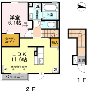 フィーノ【2階】の間取り