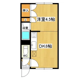 コーポラスケイコ【1階】の間取り