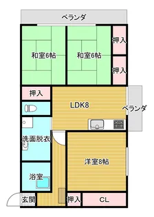 コーポ カメリア【3階】の間取り
