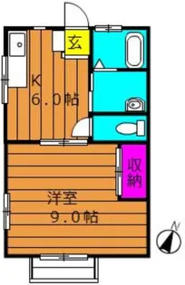 コーポ大高 C【1階】の間取り