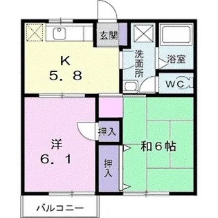 エスポワール A【2階】の間取り