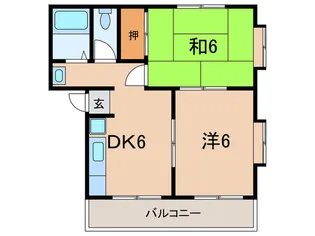 ラ・ヴィレット【1階】の間取り