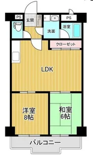 グリーンハイツ【6階】の間取り