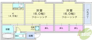 ライムハウス【1階】の間取り