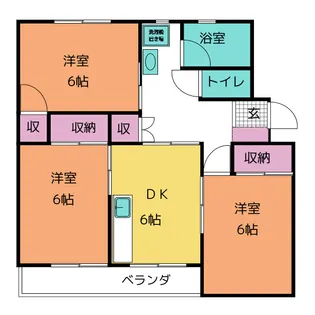 コーポたんのI【1階】の間取り