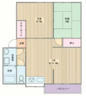 ウェルネス垣内I【1階】の間取り