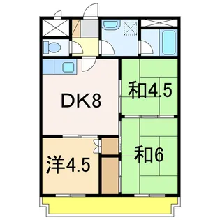 ロイヤルプラザ長岡【7階】の間取り