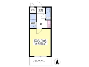 メゾンナカムラ【7階】の間取り