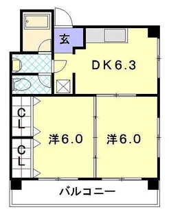 上村ビル【2階】の間取り