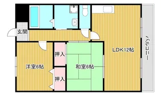 ウイングパレス東陽【2階】の間取り