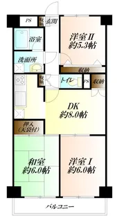 ダイアパレス深谷第二【4階】の間取り