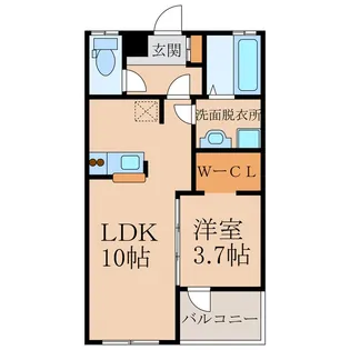 ネオブレス【3階】の間取り