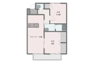 Petty Net伊形A棟【2階】の間取り