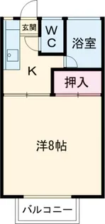 コーポ中村I【2階】の間取り