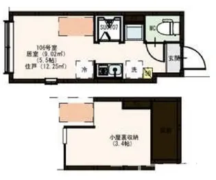 東京都大田区大森西3【アパート】の間取り