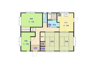鹿児島県曽於市大隅町岩川【一戸建】の間取り