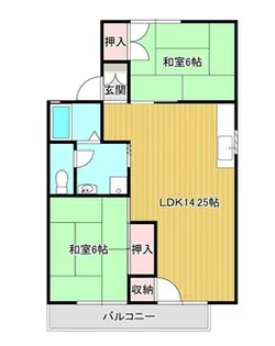 ハイツ・ラポール【2階】の間取り