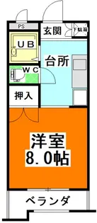 アークハイツ赤田【3階】の間取り