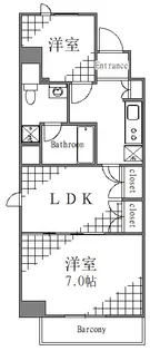 VILLEVIO MINOWA【7階】の間取り