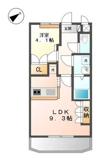 セレニティーE・M【1階】の間取り