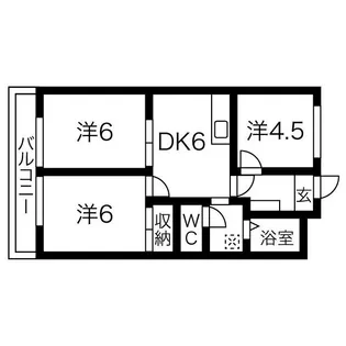 グリーンパレス【2階】の間取り