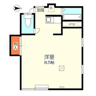 国立コーポ【2階】の間取り