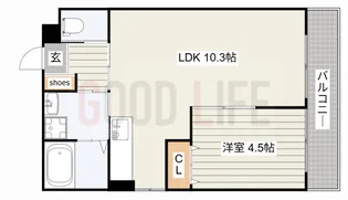 兵庫県小野市王子町【マンション】の間取り