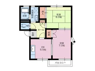 リバーサイド本郷B【2階】の間取り