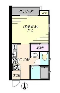 東京都新宿区中落合4【アパート】の間取り