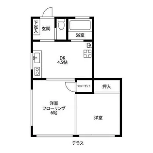 東京都青梅市長淵7【アパート】の間取り