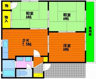 ディアスフィールドC棟【1階】の間取り