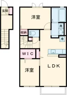 プラナス浜崎【2階】の間取り