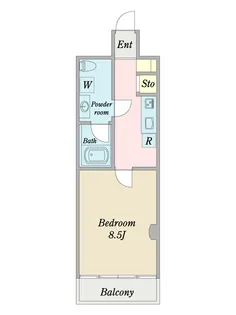 1Kの間取り画像