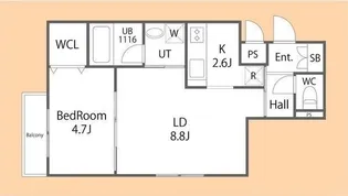 ラフォルテ桑園【4階】の間取り