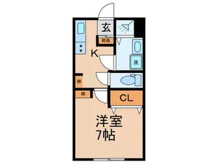 第2コ-ポさつき【1階】の間取り