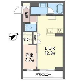 レフィシア小田原【3階】の間取り