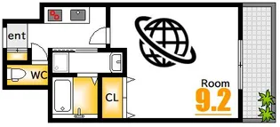 エイトバレー40平和大通り【11階】の間取り