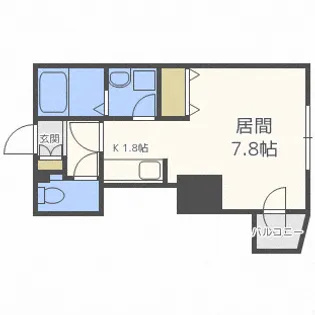 アルファスクエア北15条【6階】の間取り