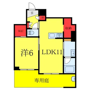 ラヴィータ フェリーチェ【1階】の間取り