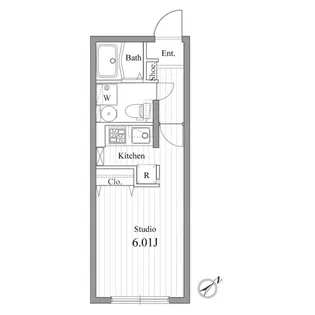 ZESTY春日町【2階】の間取り
